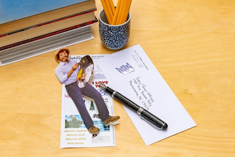 The Unemployed Philosophers Guild Bob Ross Quotable Notable - Greeting Card and Sticker Sheet - Envelope Included - Image 2